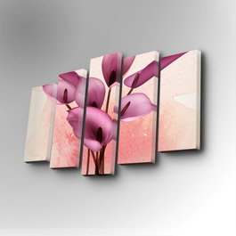 Wallity Cuadro Decorativo en Lienzo 5 Piezas Multicolor 5PUC-010